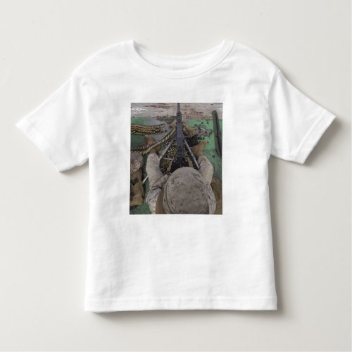 US Marine fires an M2 50_caliber machine gun Toddler T_shirt