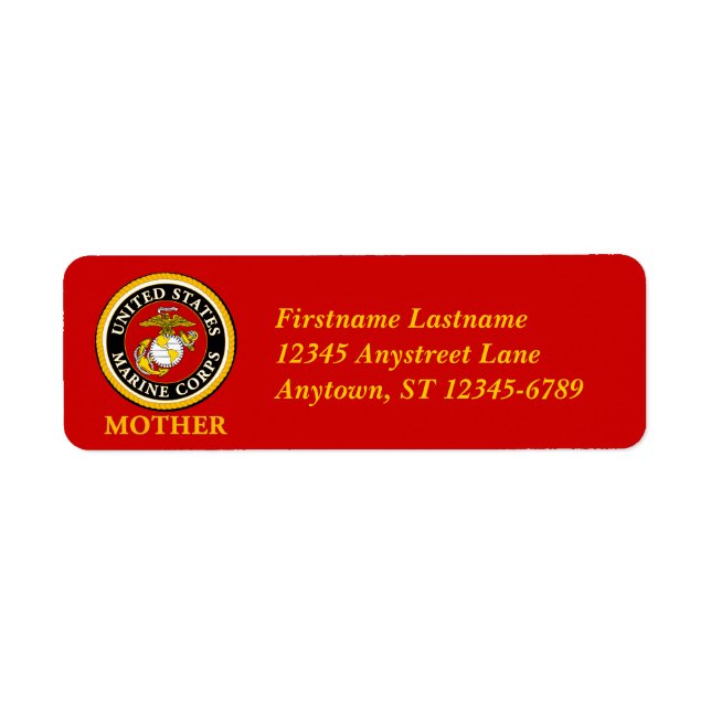 US Marine Official Seal - Mother Label (Front)