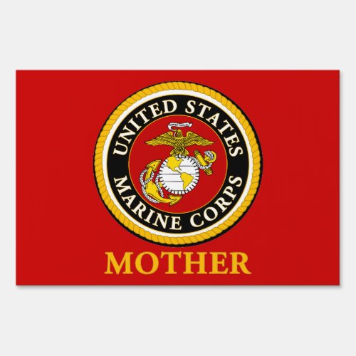 US Marine Official Seal _ Mother Sign