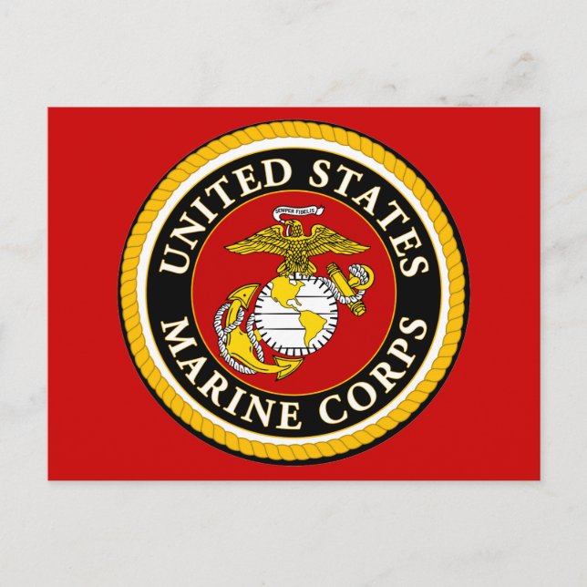 US Marine Official Seal Postcard (Front)