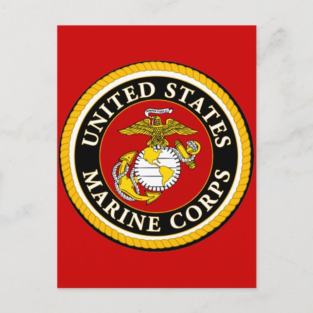 US Marine Official Seal Postcard (Front)