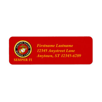 US Marine Official Seal - Semper Fi Label