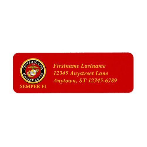 US Marine Official Seal _ Semper Fi Label