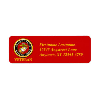 US Marine Official Seal - Veteran Label