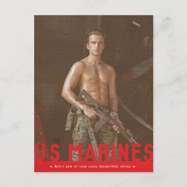 US Marine Recruitment Poster Postcard (Front)