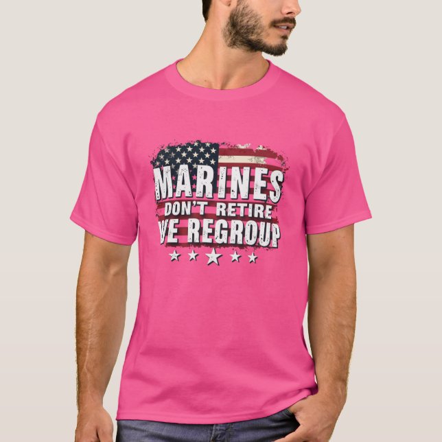 US Marine Veteran Souvenir Military T-Shirt (Front)