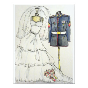 Marine Wedding Invitations Zazzle Us Marine Wedding Invitations