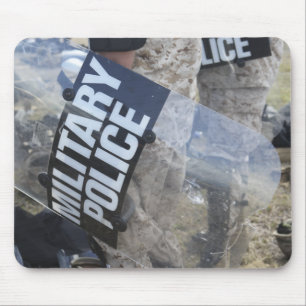 US Marines and Sailors don riot gear Mouse Pad