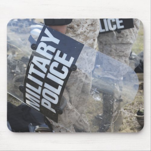US Marines and Sailors don riot gear Mouse Pad
