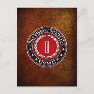 US Marines: Chief Warrant Five (USMC CWO-5) [3D] Postcard