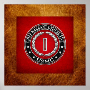 US Marines: Chief Warrant Five (USMC CWO-5) [3D] Poster