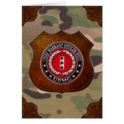 US Marines: Chief Warrant Four (USMC CWO-4) [3D] Cards (Front)