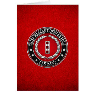 US Marines: Chief Warrant Four (USMC CWO-4) [3D] Cards