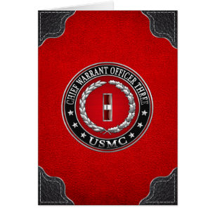 US Marines: Chief Warrant Three (USMC CWO-3) [3D] Cards