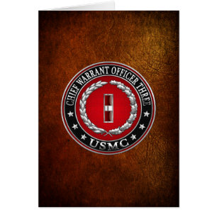 US Marines: Chief Warrant Three (USMC CWO-3) [3D] Cards
