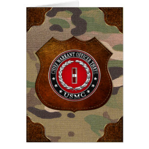 US Marines: Chief Warrant Three (USMC CWO-3) [3D] Cards