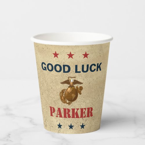 US Marines Corps Farewell Party _ Recruit Training Paper Cups