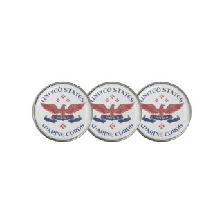 US MARINES Eagle RWB Patriotic Semper Fi Golf Ball Marker