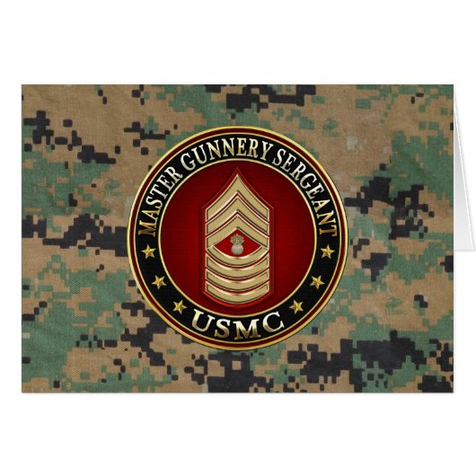 US Marines: Master Gunnery Sergeant (USMC MGySgt) (Front Horizontal)