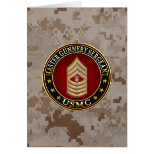 US Marines: Master Gunnery Sergeant (USMC MGySgt) Cards
