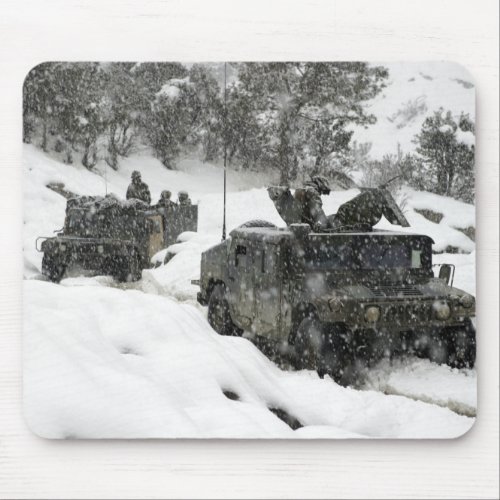 US Marines patrol in Khowst_Gardez Pass Mouse Pad