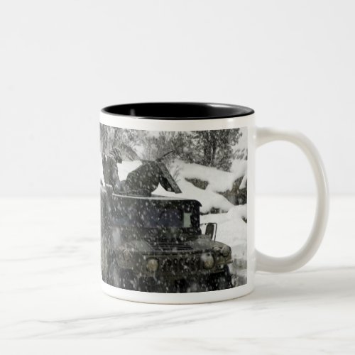 US Marines patrol in Khowst_Gardez Pass Two_Tone Coffee Mug