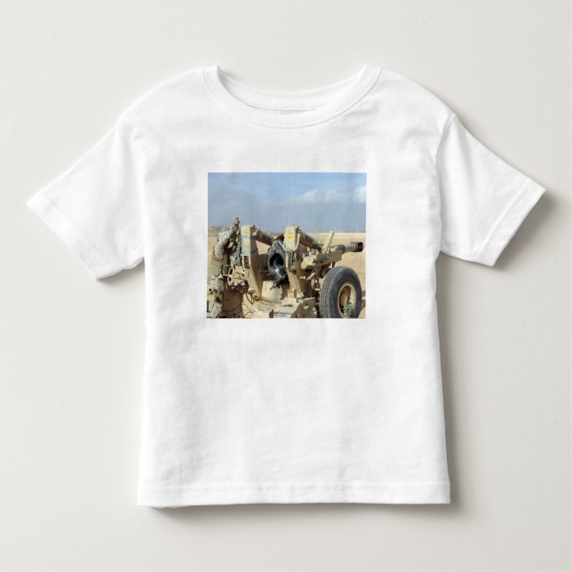 US Marines prepare to fire a howitzer 2 Toddler T-shirt (Front)