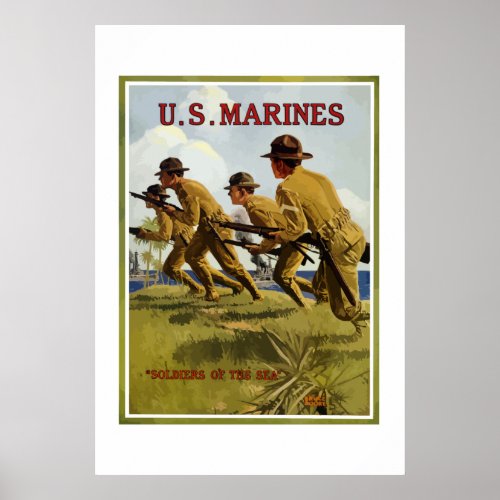 US Marines __ Soldiers Of The Sea Poster