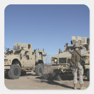 US Marines Square Sticker