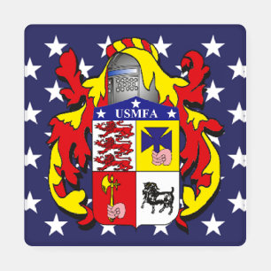 US McCraw Family Association Logo Coaster Set