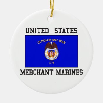 Us Merchant Marine Ceramic Ornament by ME_Designs at Zazzle