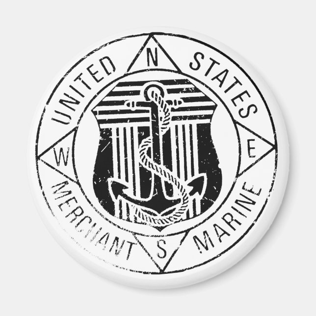 US Merchant Marines by: David Lee Magnet (Front)