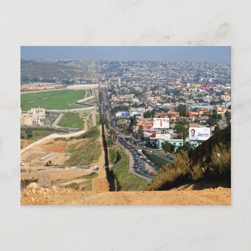 US Mexico Border Postcard