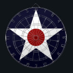 US Military Aircraft Roundel - 241102-K Dart Board<br><div class="desc">US Military Aircraft Roundel - 241102- K. Army Air Force National Star and Bars Insignia.</div>