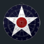 US Military Aircraft Roundel - 241102-K Dart Board<br><div class="desc">US Military Aircraft Roundel - 241102- K. Army Air Force National Star and Bars Insignia.</div>