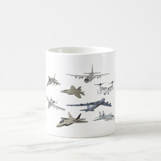 US Military Airplanes Coffee Mug