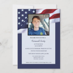 Us Military Bootcamp Going Away Party Invitation | Zazzle