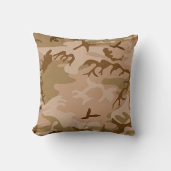 Us Military Desert Sand Camo Pillow by ForEverProud at Zazzle