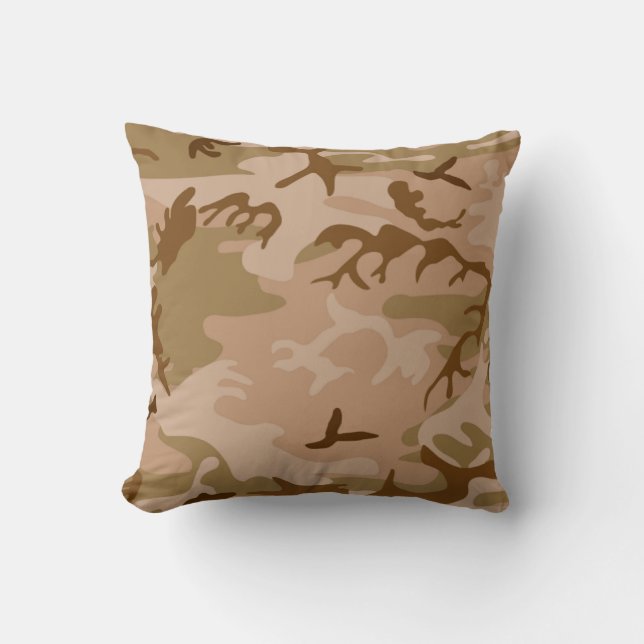 US Military Desert Sand Camo Pillow (Front)