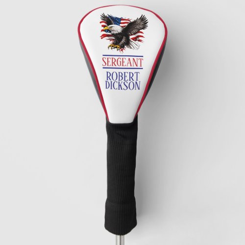 US Military Personalized Golf Head Cover