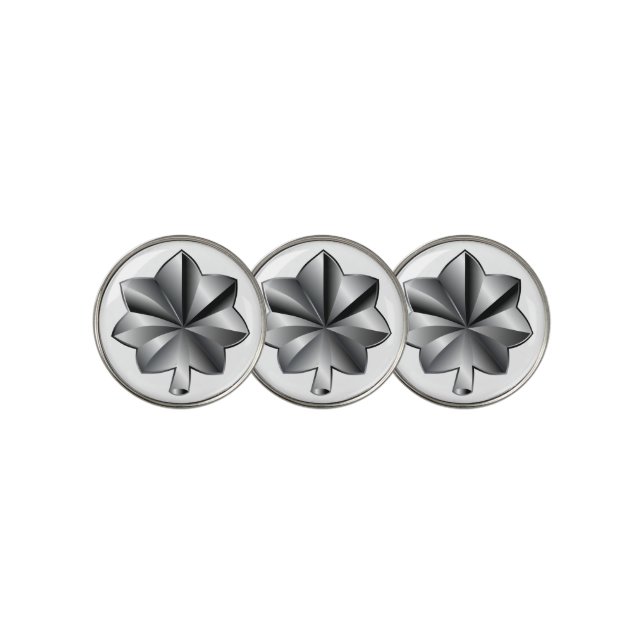 US Military Rank - Lieutenant Colonel Golf Ball Marker (3 Up)