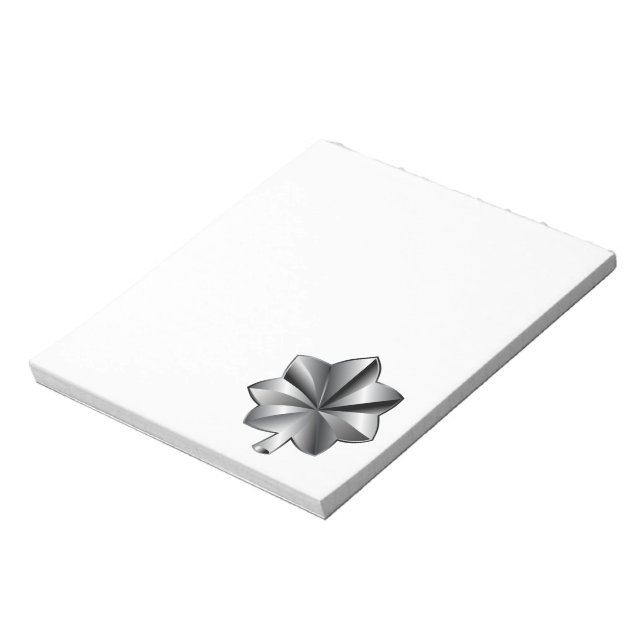 US Military Rank - Lieutenant Colonel Notepad (Rotated)