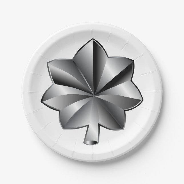 US Military Rank - Lieutenant Colonel Paper Plates (Front)