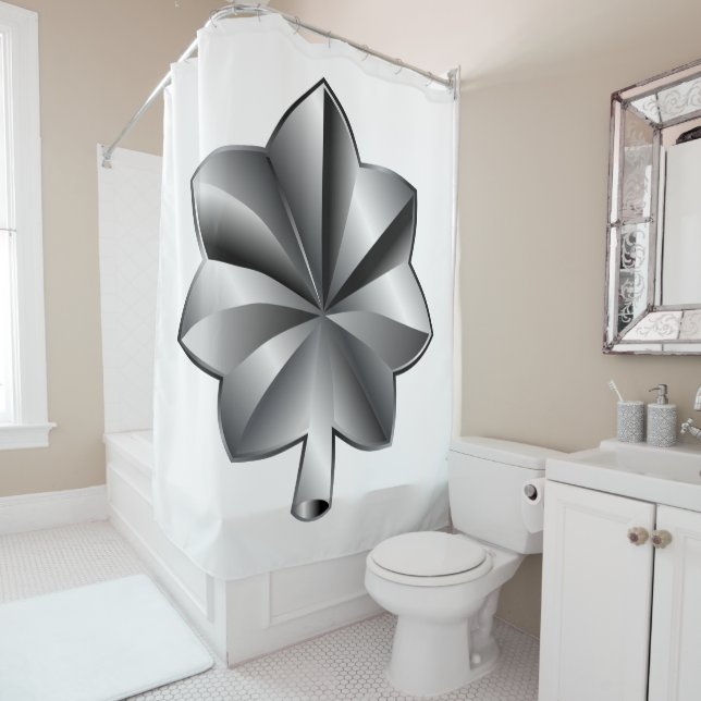 US Military Rank - Lieutenant Colonel Shower Curtain (In Situ)