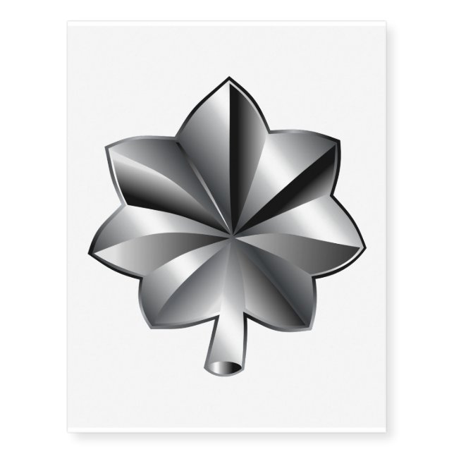 US Military Rank - Lieutenant Colonel Temporary Tattoos (Front)