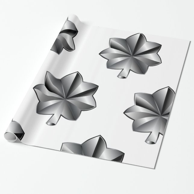 US Military Rank - Lieutenant Colonel Wrapping Paper (Unrolled)