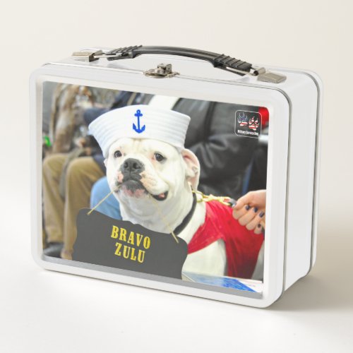 US MILITARY SERVICE DOG METAL LUNCH BOX