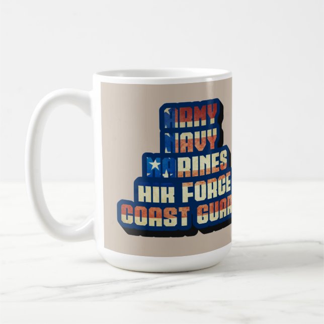 US MILITARY - THANK YOU COFFEE MUG (Left)