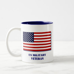 US Military Veteran Two-Tone Coffee Mug