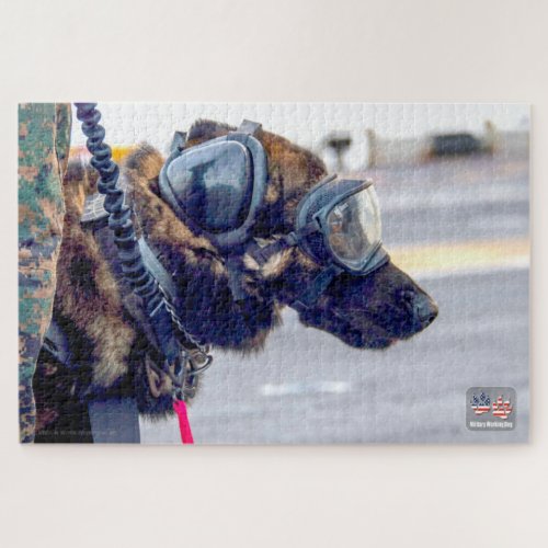 US MILITARY WORKING DOG (20x30 inch) Jigsaw Puzzle
